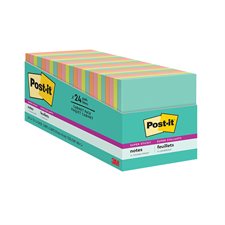 Feuillets Post-it® Super Sticky - collection Éclat de lumière